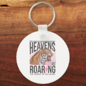 The Heavens Are Roaring, Psalm 19_1 Bible Verse  Sleutelhanger (Voorkant)