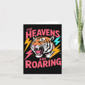 The Heavens Are Roaring Psalm 19_1 Tiger Christian Kaart (Voorkant)