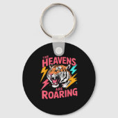 The Heavens Are Roaring Psalm 19_1 Tiger Christian Sleutelhanger (Voorkant)