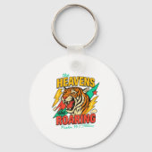 The Heavens Are Roaring Psalm 19_1 Tiger Christian Sleutelhanger (Voorkant)