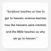 The Heavens Vierkante Sticker (Voorkant)