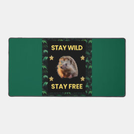 The Hedgehog - Stay Wild Blijf Vrij Bureaumat