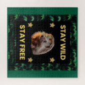 The Hedgehog - Stay Wild Blijf Vrij Legpuzzel (Horizontaal)