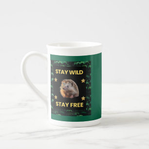 The Hedgehog - Stay Wild Blijf Vrij Porselein Kop