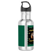 The Hedgehog - Stay Wild Blijf Vrij Waterfles (Achterkant)