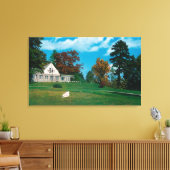 The Hendersonville Country Club House Canvas Afdruk (Insitu (Woonkamer))