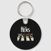 The Hens Retro Chicken Men Kids Women Funny Chicke Sleutelhanger (Voorkant)