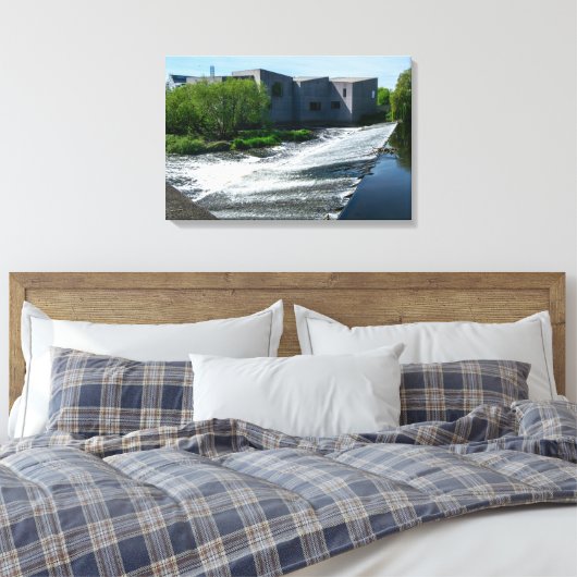 The Hepworth, Wakefield Canvas Afdruk (Insitu (Slaapkamer))