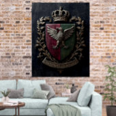  The Heraldic Crest Chateaucore Victorian Medieval Poster