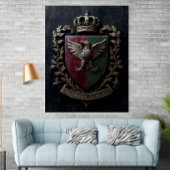  The Heraldic Crest Chateaucore Victorian Medieval Poster