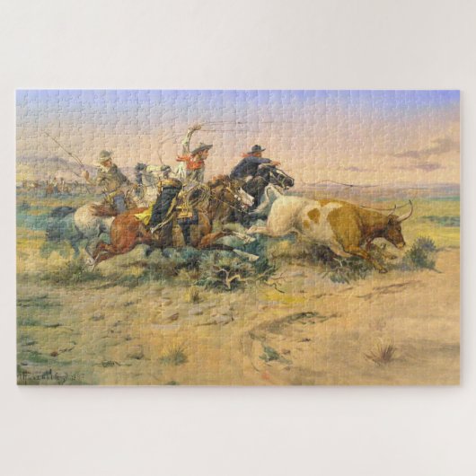 The Herd Quitter Cowboy Wranglers C Russell 1897 Legpuzzel (Horizontaal)