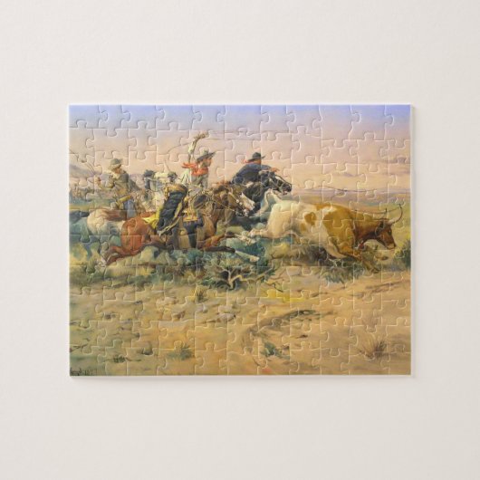 The Herd Quitter Cowboy Wranglers C Russell 1897 Legpuzzel (Horizontaal)