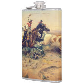 The Herd Quitter (door C.M. Russell, ca. 1897) Heupfles (Links)