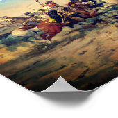 The Herd Quitter (door C.M. Russell, ca. 1897) Poster (Hoek)