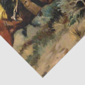 "The Herd Quitter" Westerne kunst van Charles M Ru Tissuepapier (Detail)