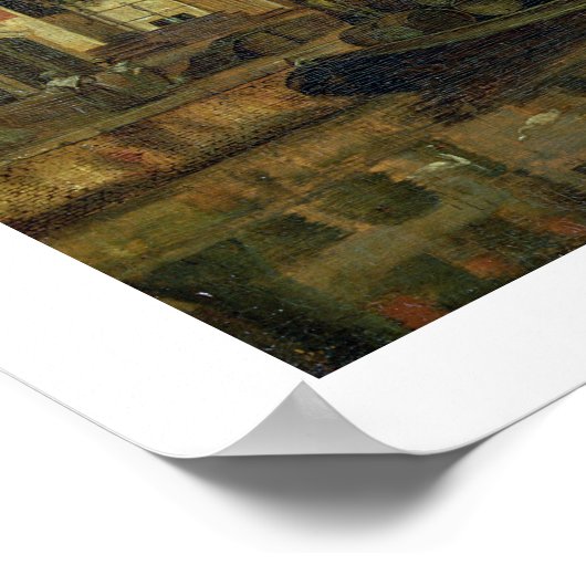 The Herengracht, Amsterdam (olie op het paneel) Poster (Hoek)