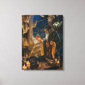 The Hermit card illustration - alchemy art Canvas Afdruk (Voorkant)