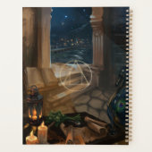 The Hermit Tarot card - alchemy fantasy art Planner (Achterkant)