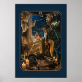 The Hermit tarot card -  fantasy alchemy art Poster (Voorkant)