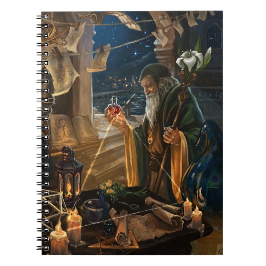 The Hermit Tarot card - fantasy magic art Notitieboek (Voorkant)