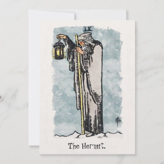 The Hermit Tarot Card Painting Kaart (Voorkant)