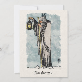 The Hermit Tarot Card Painting Kaart