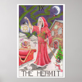 The Hermit tarot card Poster