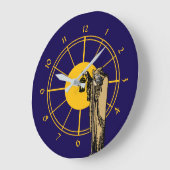  "The Hermit" Tarot Kaart Sjabloon Grote Klok (Hoek)