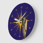  "The Hermit" Tarot starburst Sjabloon Grote Klok (Hoek)