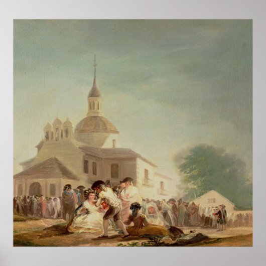 The Hermitage of San Isidro, Madrid, 1788 Poster (Voorkant)