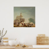 The Hermitage of San Isidro, Madrid, 1788 Poster (Keuken)