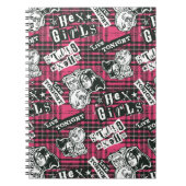 The Hex Girls Punk Geruite Patroon Notitieboek (Voorkant)