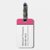 The Hex Girls Punk Plaid Pattern Bagagelabel (Achterkant verticaal)