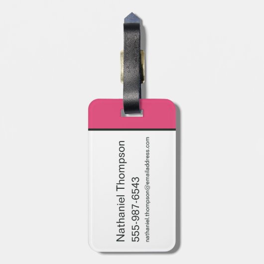 The Hex Girls Punk Plaid Pattern Bagagelabel (Achterkant verticaal)