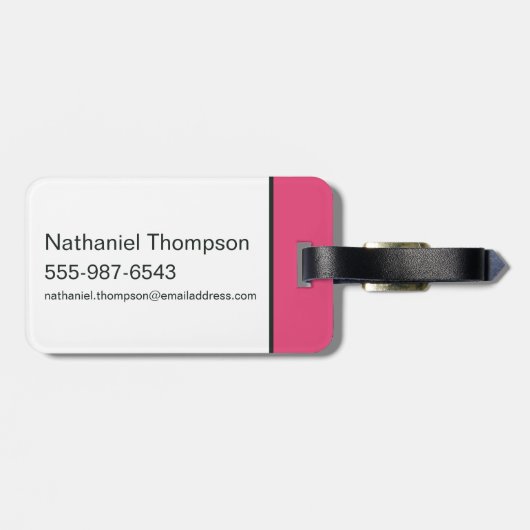 The Hex Girls Punk Plaid Pattern Bagagelabel (Achterkant horizontaal)