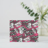 The Hex Girls Punk Plaid Pattern Briefkaart (Staand voorkant)