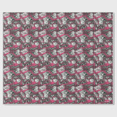 The Hex Girls Punk Plaid Pattern Cadeaupapier (Vlak)