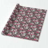 The Hex Girls Punk Plaid Pattern Cadeaupapier (Uitgerold)