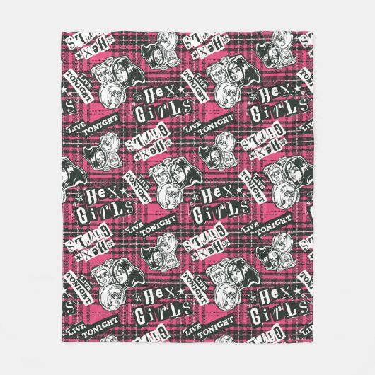 The Hex Girls Punk Plaid Pattern Fleece Deken (Voorkant)