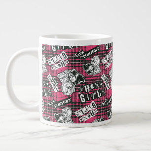 The Hex Girls Punk Plaid Pattern Grote Koffiekop