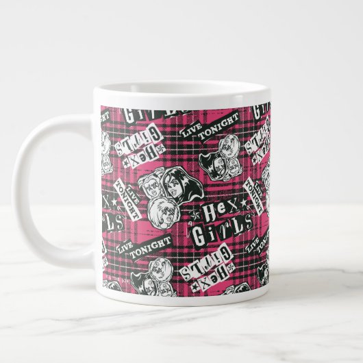 The Hex Girls Punk Plaid Pattern Grote Koffiekop (Links)
