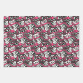 The Hex Girls Punk Plaid Pattern Inpakpapier Vel (Voorkant 3)