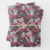 The Hex Girls Punk Plaid Pattern Inpakpapier Vel (In situ)