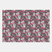 The Hex Girls Punk Plaid Pattern Inpakpapier Vel (Voorkant)
