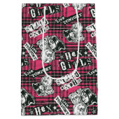 The Hex Girls Punk Plaid Pattern Medium Cadeauzakje (Achterkant)