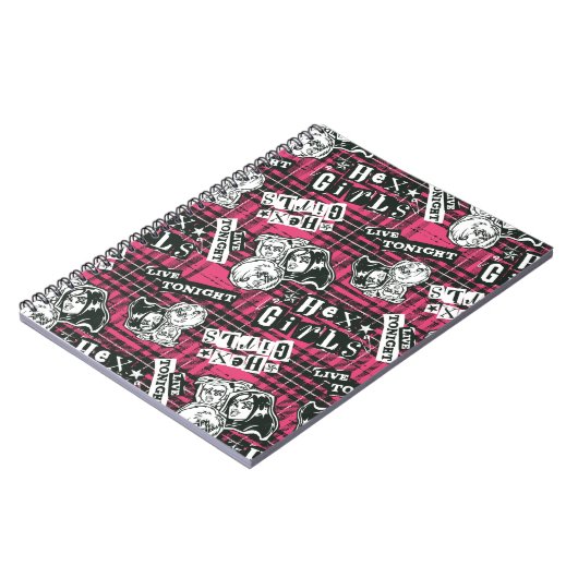 The Hex Girls Punk Plaid Pattern Notitieboek (Linkerzijde)
