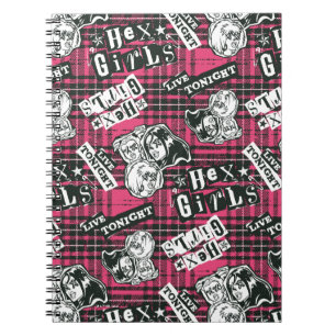 The Hex Girls Punk Plaid Pattern Notitieboek