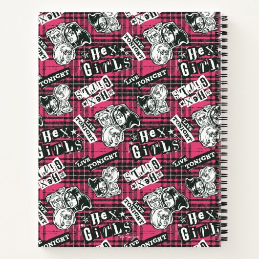 The Hex Girls Punk Plaid Pattern Notitieboek (Achterkant)
