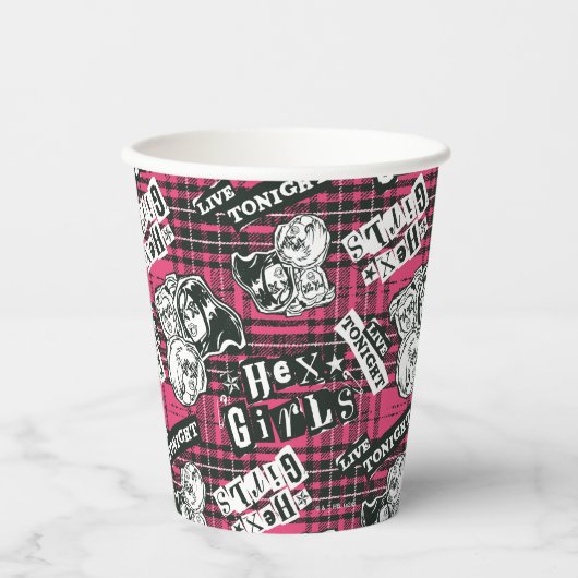 The Hex Girls Punk Plaid Pattern Papieren Bekers (Voorkant)