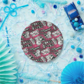 The Hex Girls Punk Plaid Pattern Papieren Bordje (Feest)